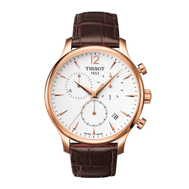 瑞士(TISSOT)天梭手表 俊雅系列 三眼计时日历功能 石英表男士 T063.617.36.037.00