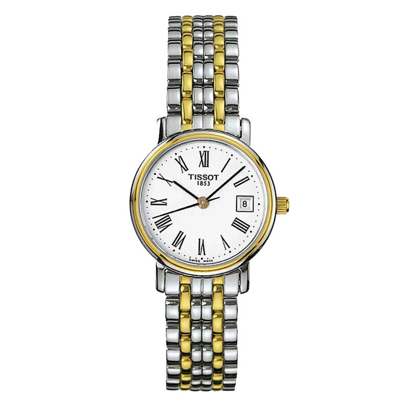 天梭(TISSOT) 心意经典系列 超薄 金属表带 石英 女士表 T52.2.281.13