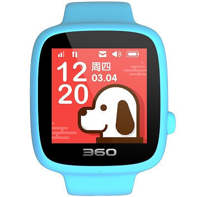 360(360)儿童电话手表 se3 3代 W608 GPS定位 全彩触屏 儿童学生手机手环 防水智能电话手表 天空蓝