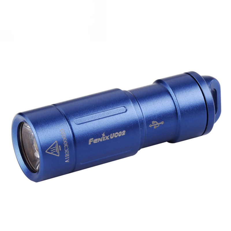 Fenix 菲尼克斯 UC02淡蓝 可充电迷你便携钥匙扣手电筒 130流明含钥匙环、备用O圈(不含电池和USB线)