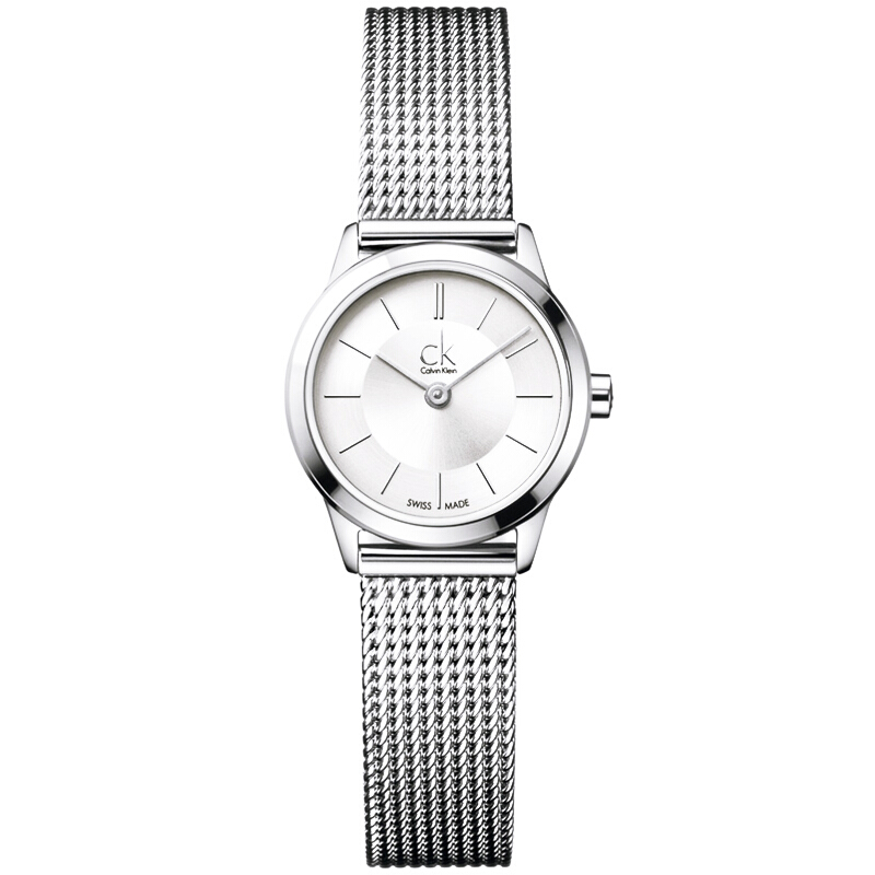 卡尔文·克莱恩(Calvin Klein)ck手表 MINIMAL系列 金属编织带 女士 休闲手表 石英表K3M2312