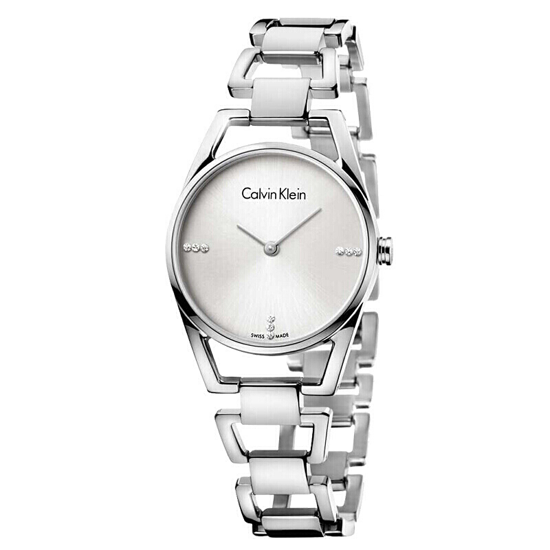 卡尔文·克莱恩(Calvin Klein)ck手表 DAINTY系列 镂空表带 石英女士手表K7L2314T