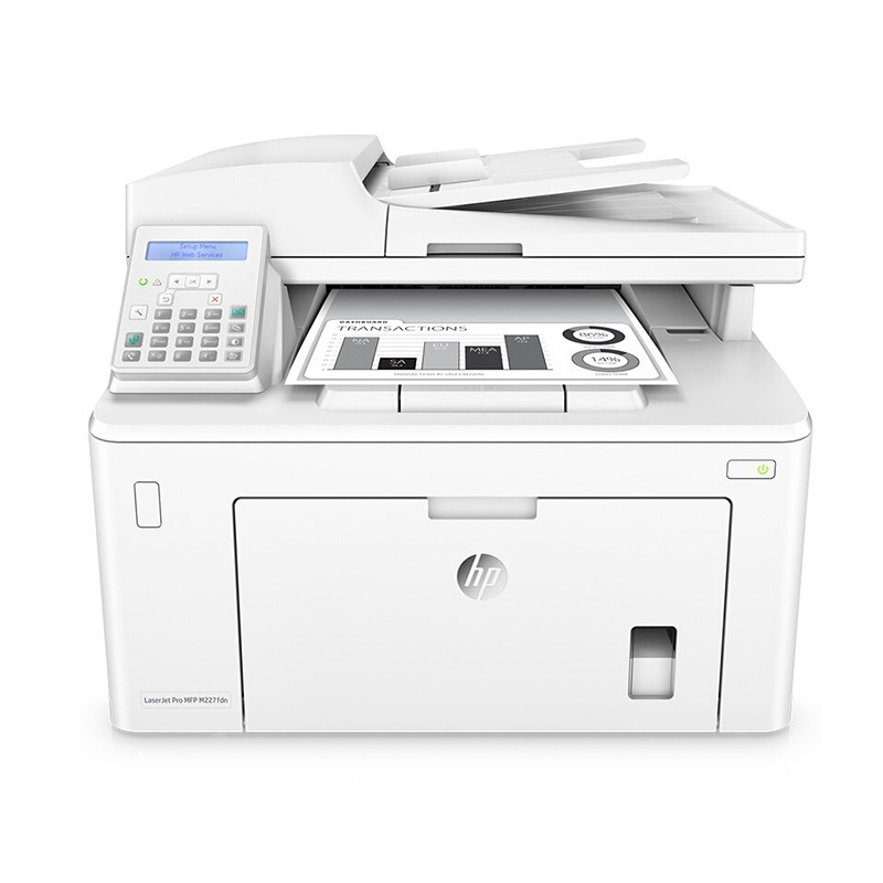 惠普(HP) LaserJet Pro MFP M227fdn 黑白多功能激光一体机 (打印 复印 扫描 传真 )