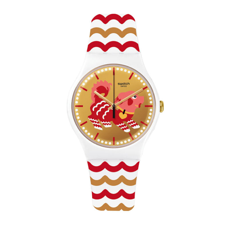 斯沃琪(SWATCH) 手表 原创炫彩系列 树脂表带 石英男女通用表SUOZ266