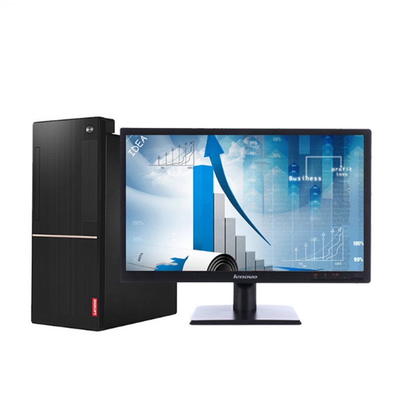 联想(Lenovo)扬天商用T4900D台式电脑19.5英寸显示器(i3-7100 4G 500G 集显 DVD)