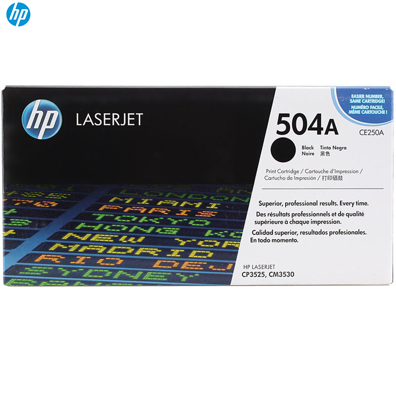 惠普（HP）CE250A（504） 黑色硒鼓（适用Color LaserJet CP3525/3525n/3525dn）