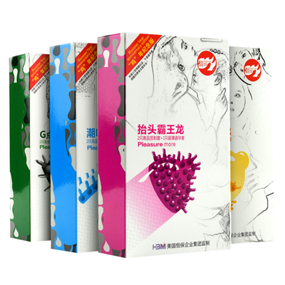 倍力乐刺套 抬头霸王龙狼牙套 5盒装 大颗粒带刺G点阴蒂刺激情趣避安全套成人情趣计生用品byt