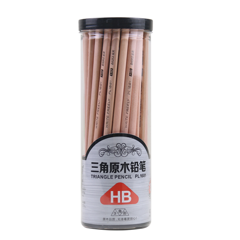 宝克 HB 50支/筒 三角原木 铅笔 PL1681(单位:筒)