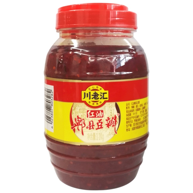 川老汇 红油郫县豆瓣酱1.1KG 四川特产豆瓣酱回锅肉调料特级红油豆瓣酱