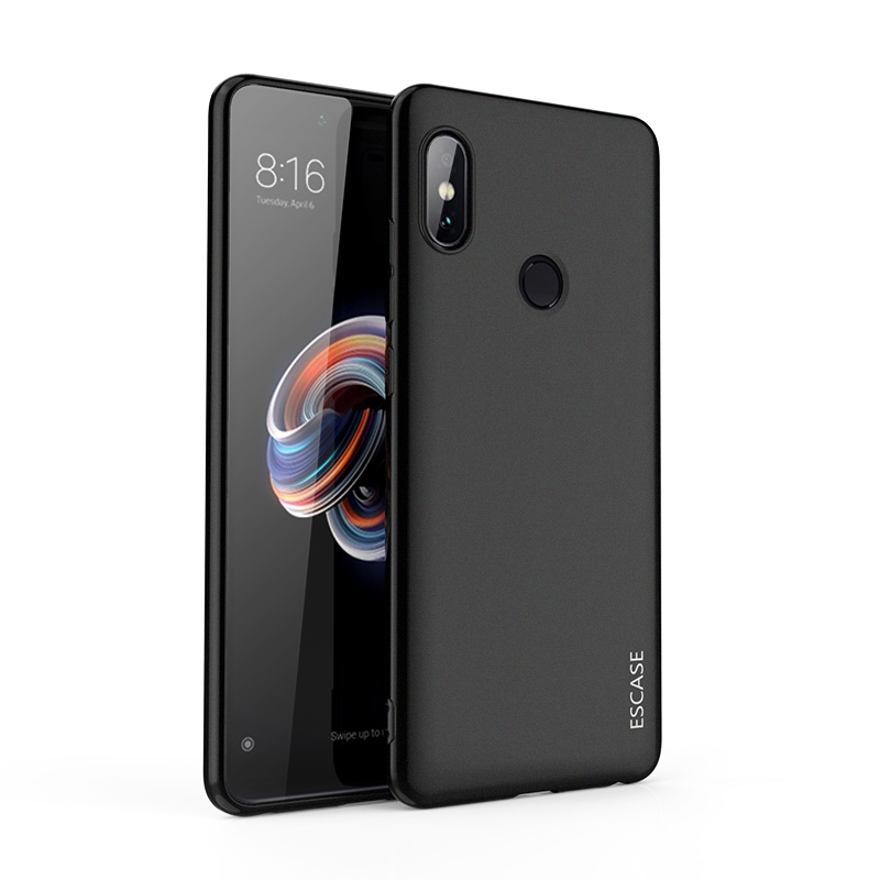 ESCASE 小米 红米note5手机壳 小米 红米note5手机套 防摔全包/软壳硅胶保护套(有挂绳孔)优雅黑