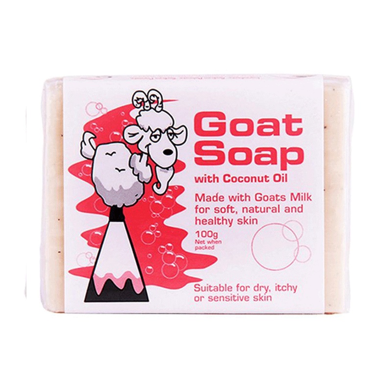 Goat Soap 山羊奶皂 椰子油味 镇静肌肤 香皂 100g/块 舒缓干燥 澳洲进口