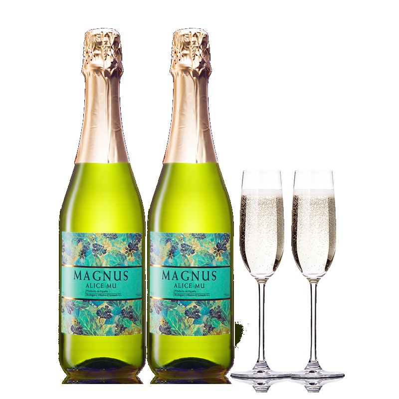 西班牙原瓶进口起泡酒 俏慕梦诺桃红起泡酒750ml*2