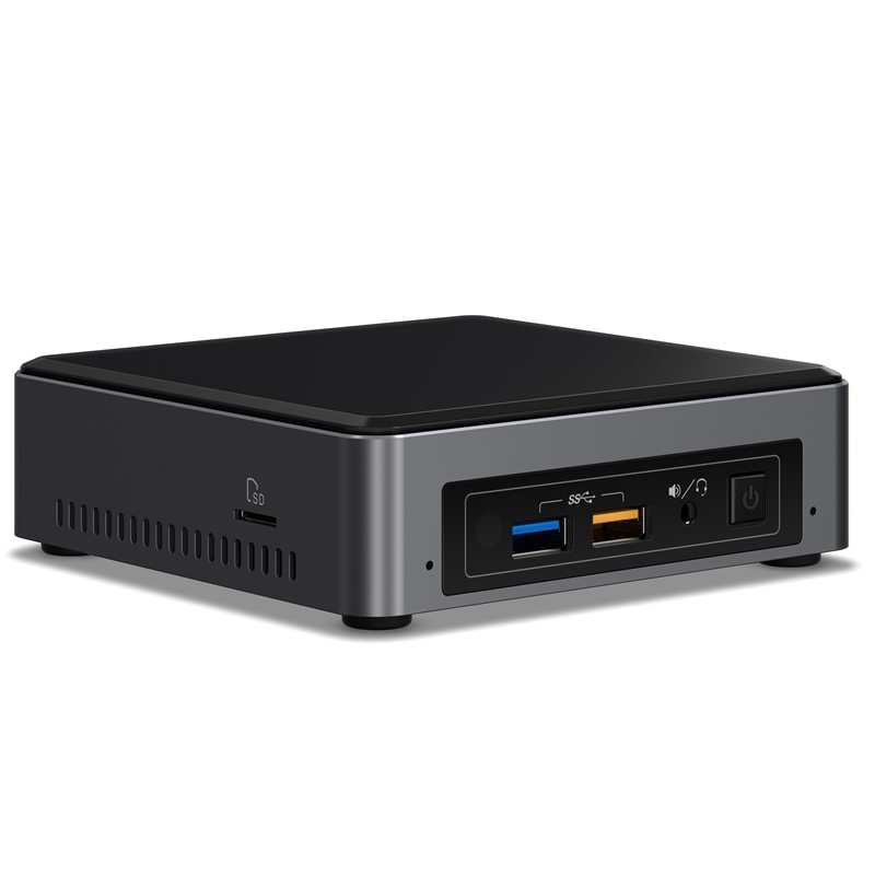 英特尔(Intel)NUC迷你电脑主机 内置酷睿i3-7100U处理器 支持win10操作系统(NUC7I3BNKL)