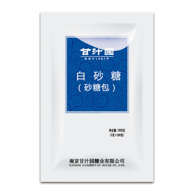 甘汁园 白砂糖(砂糖包)1000g牛奶咖啡伴侣调糖白糖砂糖包