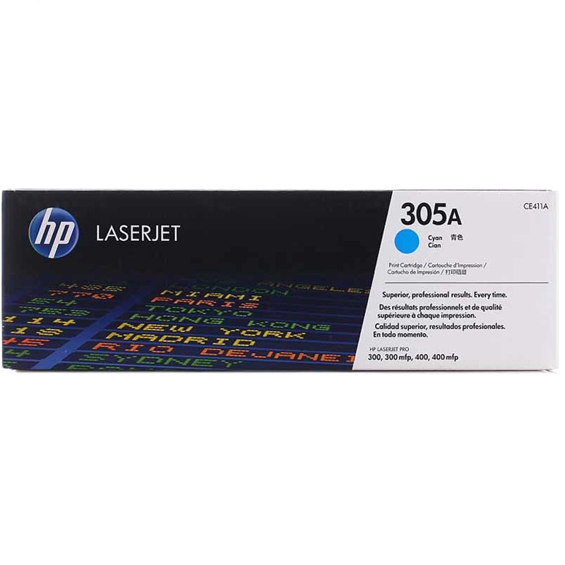 惠普(HP)CE411A (305A)彩色硒鼓 青色 (硒鼓/粉盒)
