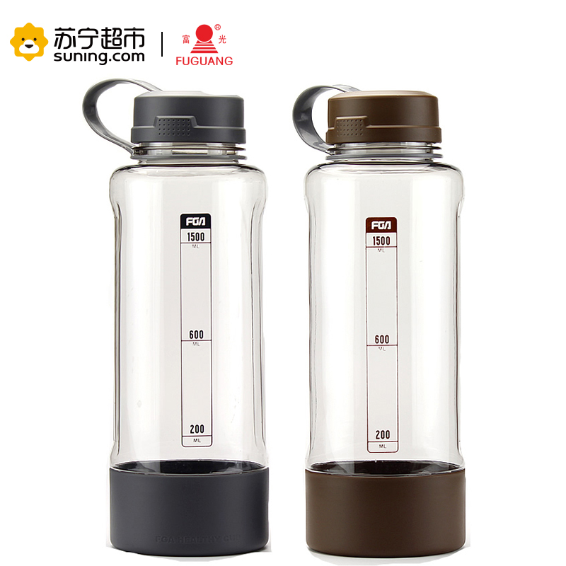 富光(FUGUANG)太空杯FS1065-1500 1500ml大容量便携男女士塑料水杯 户外运动冷水壶 防漏创意茶水杯