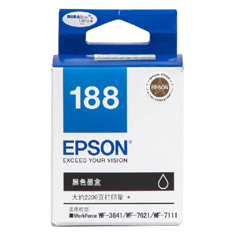 爱普生(Epson) 打印机墨盒 t1881 黑色