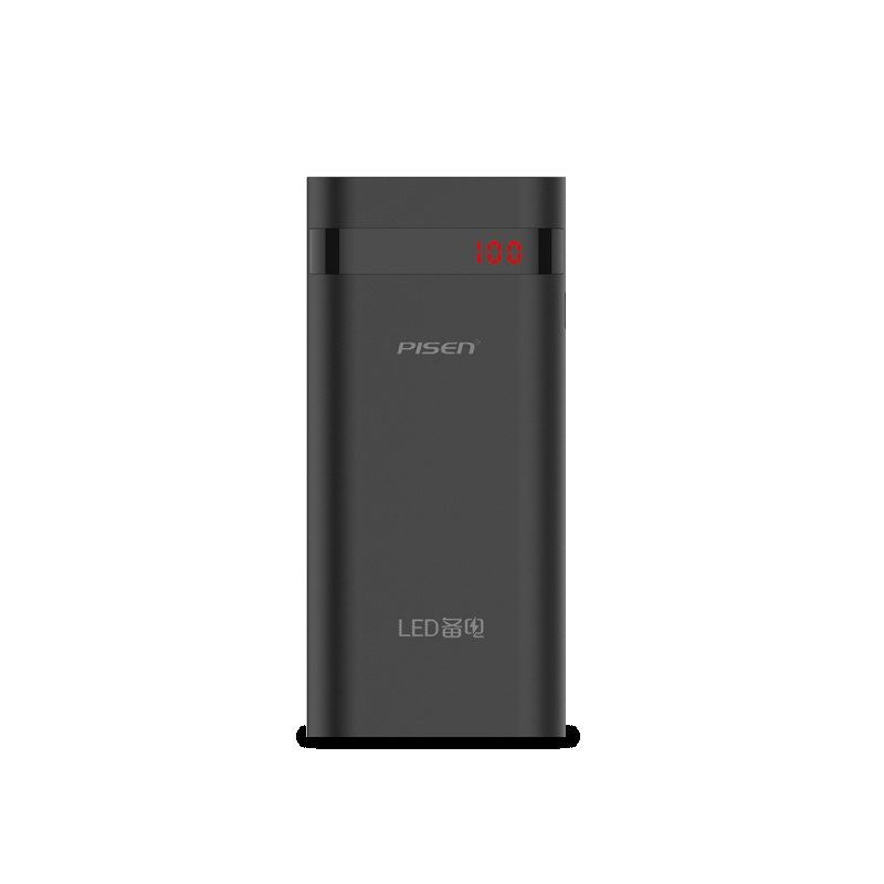 品胜(PISEN)LED备电二代 移动电源/充电宝 10000毫安 黑色 数字显示屏 适用于苹果/安卓/手机/平板等