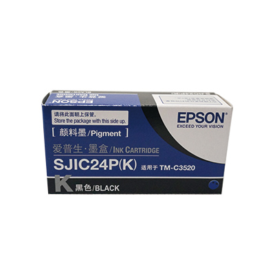 爱普生(EPSON)C33S020579黑色墨盒适用于 TM-C3520打印机SJIC24P黑色