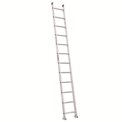 工具库 稳耐WERNER D1500-1系列 136公斤系列 D形踏棍直梯 铝合金直梯3.1米 工业级 D1510-1