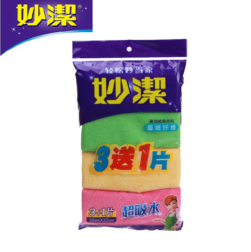 妙洁 多功能 擦拭布 3+1片装 MTF3(单位:袋)