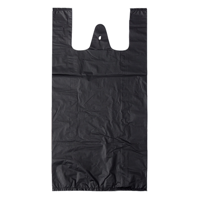 欧润哲 垃圾袋 10升100只装 黑色塑料袋背心式垃圾袋大号清洁袋手提一次性胶袋