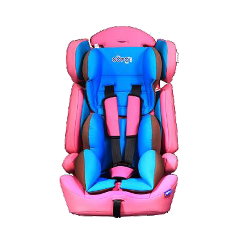[汽车用品]索弗(SOFO)汽车儿童安全座椅婴儿宝宝汽车用车载坐椅9个月-12岁SF501 玫红色