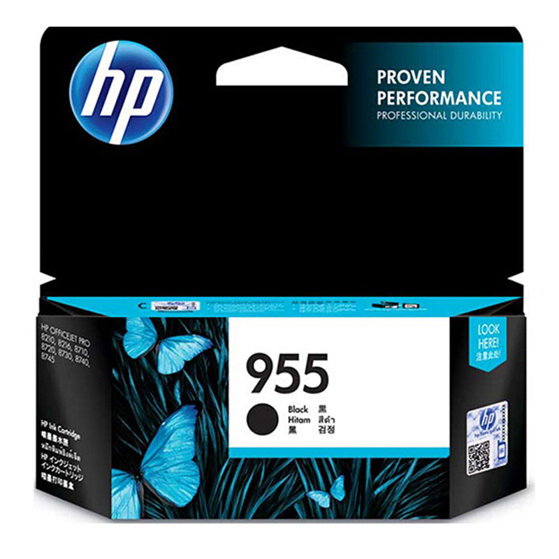 惠普打印机墨盒 L0S60AA/955 适用于8210/8216/8710/8730/8740/8745 黑色 /