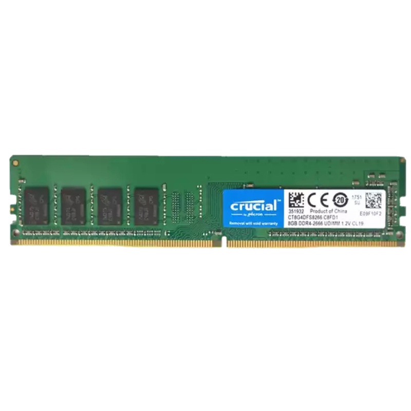 英睿达(Crucial)DDR4 8G台式机电脑内存条 2400升级为2666