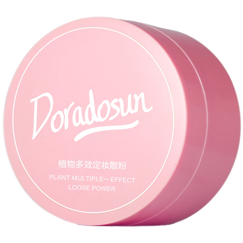朵拉朵尚dora dosun散粉定妆粉 持久遮瑕控油防水隐形毛彩妆提亮肤色珠光蜜粉正常 #粉色系适合各种肤质