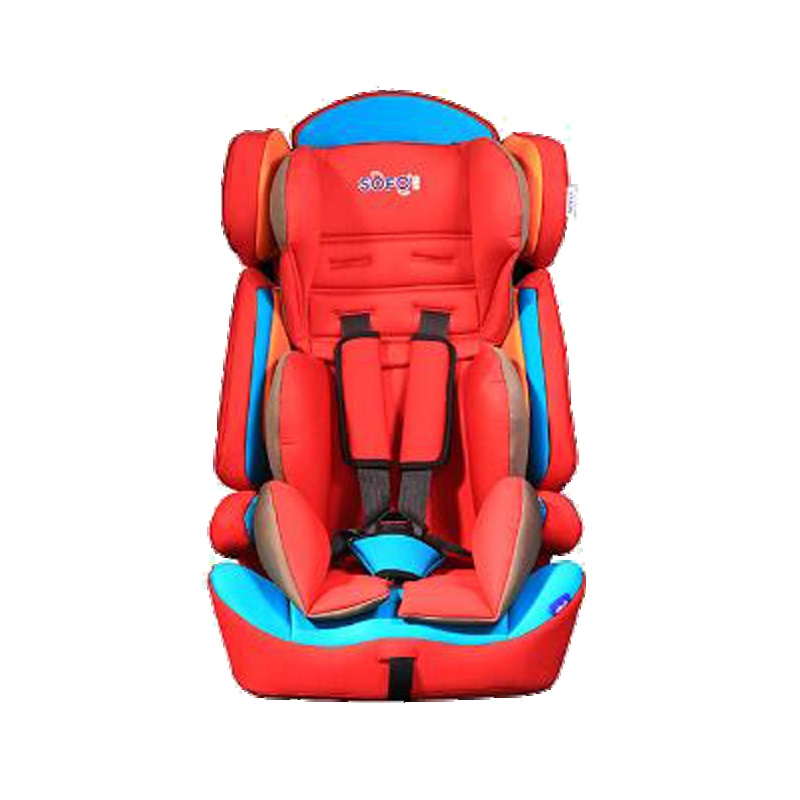 [汽车用品]索弗(SOFO)汽车儿童安全座椅婴儿宝宝汽车用车载坐椅9个月-12岁SF501 中国红