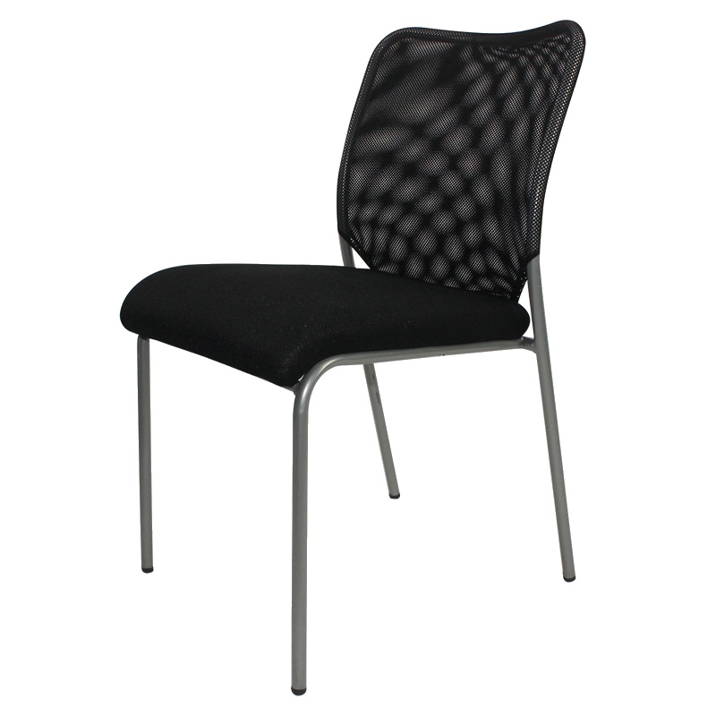 [万保]办公家具 钢制四脚办公网椅 舒适透气会议椅 员工椅 现代简约