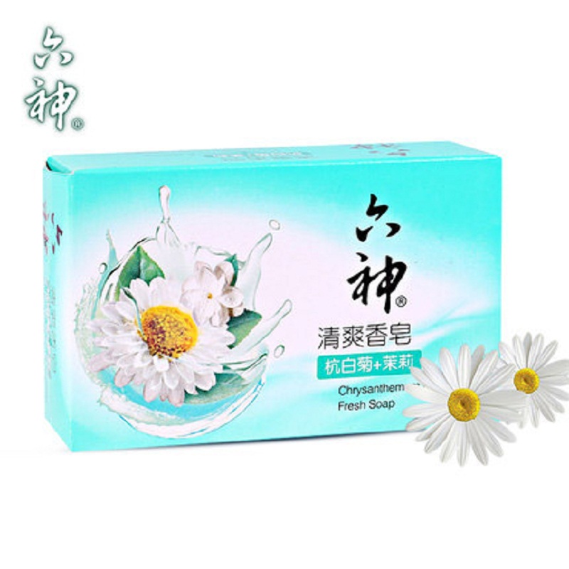 六神 清爽 香皂(杭白菊+茉莉)125g(单位:块)