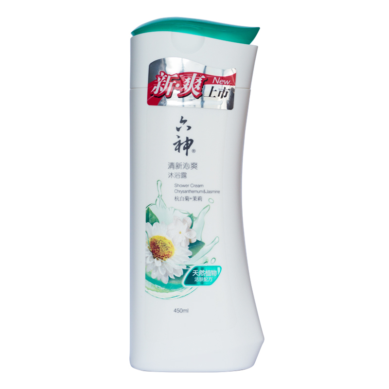 六神 清新沁爽 沐浴露(杭白菊+茉莉)450ml(单位:瓶)