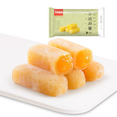 良品铺子 糕点 手造麻薯芒果味150g袋装(休闲零食)