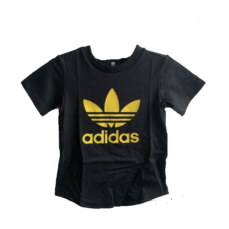 adidas kids 阿迪达斯儿童运动T恤三叶草系列男女婴童休闲短袖T恤CE4372