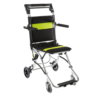 鱼跃轮椅车2000 加强小轮铝合金型 手动轮椅 可折叠 老人 轻便 便携可上飞机 普通轮椅