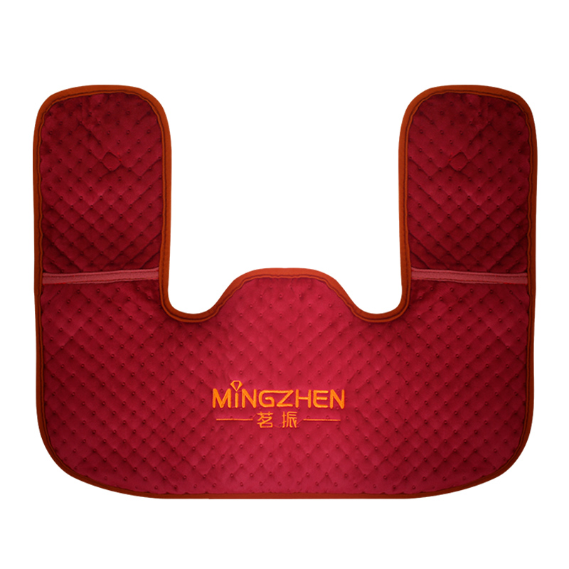 茗振电子 按摩披肩 MZ-MR009 颈肩海盐热敷披肩粗盐热敷包支持肩部酒红色肩颈电加热护肩 家用理疗袋 按摩披肩按摩器