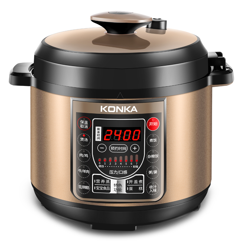 康佳(KONKA)电压力锅KPC-50ZS606双胆5L 智能预约家用多功能压力煲