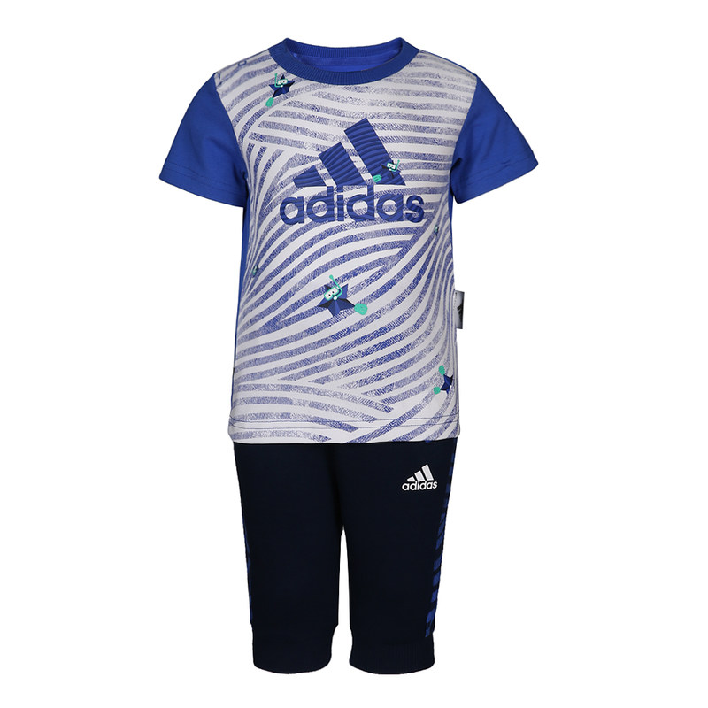 adidas kids 阿迪达斯 IN F TEE 34 SET 男婴童 短袖针织套服 CX3477