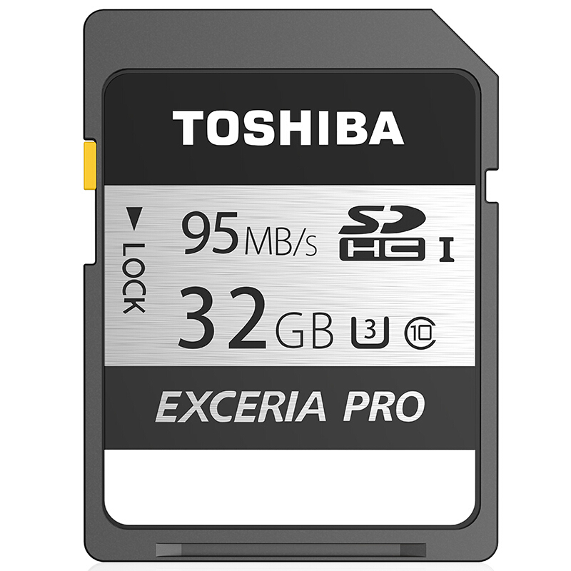 东芝(TOSHIBA)32GB R95M/S-W75M/S SDHC Class10 UHS-I U3 存储卡