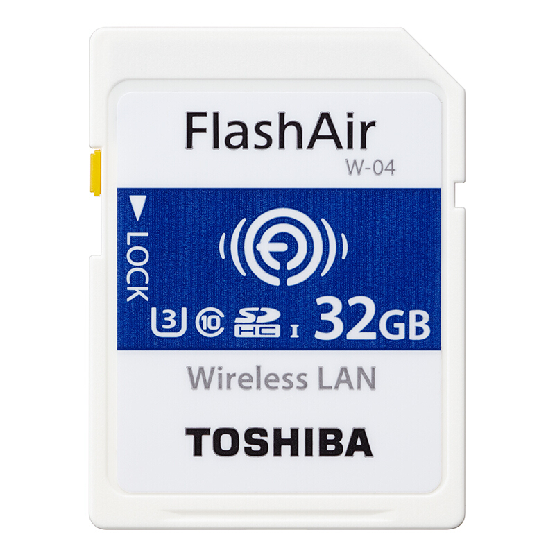 东芝(TOSHIBA)SD卡 32GB 第四代无线WIFI传输单反相机存储卡 读90MB/s写70MB/s