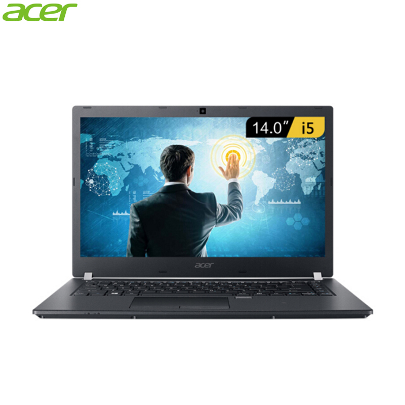 宏碁(acer)TMP449 14英寸商用笔记本电脑(I5-7200U 4G 1T 2G独显 双摄 指纹识别 超薄)