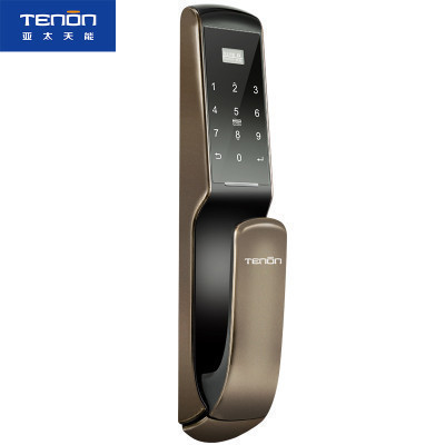 亚太天能(TENON)微信智能安防指纹锁 锌合金家用指纹密码锁电子门锁 A1 红古铜(标准版)适配ios;Android