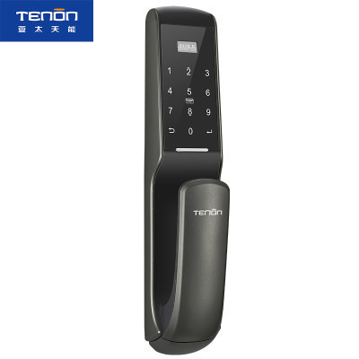 亚太天能(TENON)微信智能指纹锁 锌合金家用指纹密码锁电子门锁 A1 钛空灰(标准版)适配ios;Android