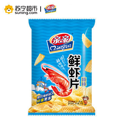 亲亲 膨化食品 鲜虾片 原味40g(休闲零食)