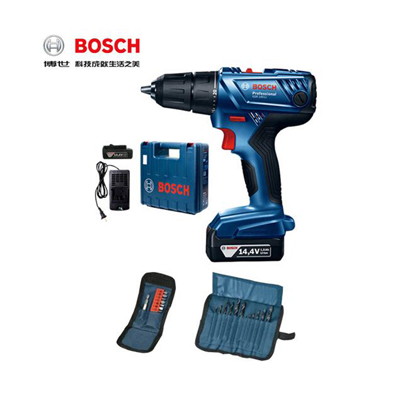 工具库 博世BOSCH 锂电充电式冲击钻 配2电1充14.4V/2.0Ah GSB140-LI