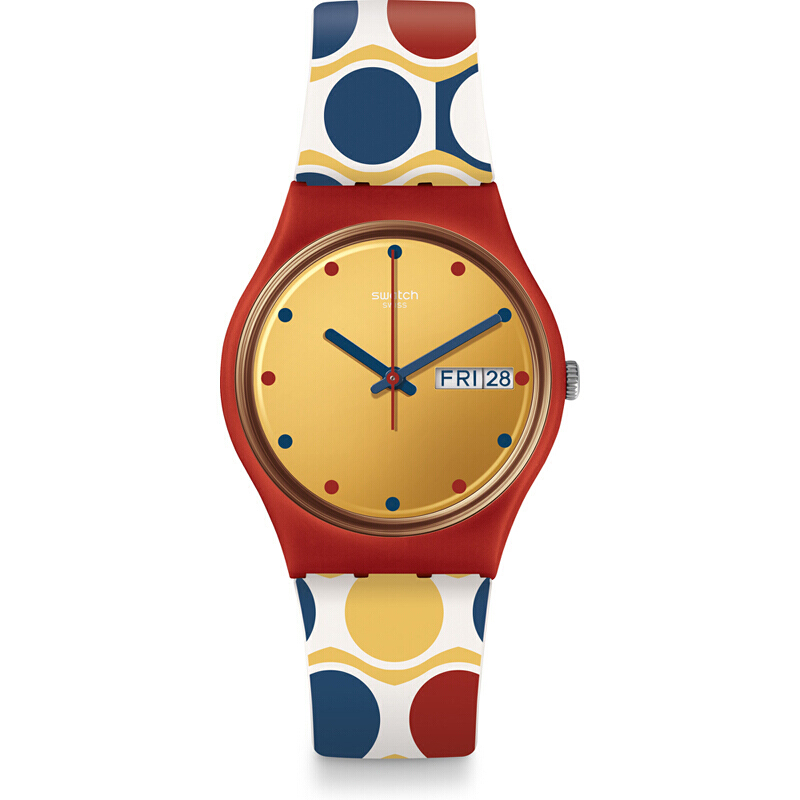 斯沃琪(SWATCH)手表 经典色彩密码系列 缤纷色彩 石英表 男女通用 GR708