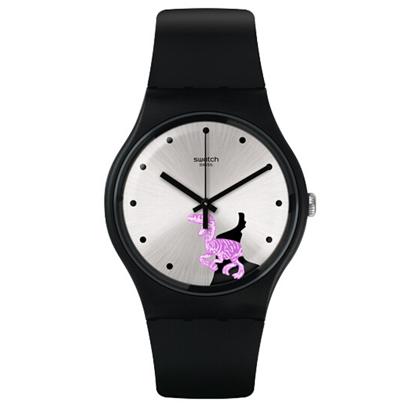 斯沃琪(SWATCH)手表 原创炫彩系列 树脂表带 休闲石英男女通用表SUOB139