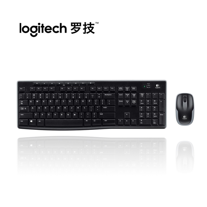 罗技 Logitech MK270 无线键鼠套装 无线套装 黑色 USB接口